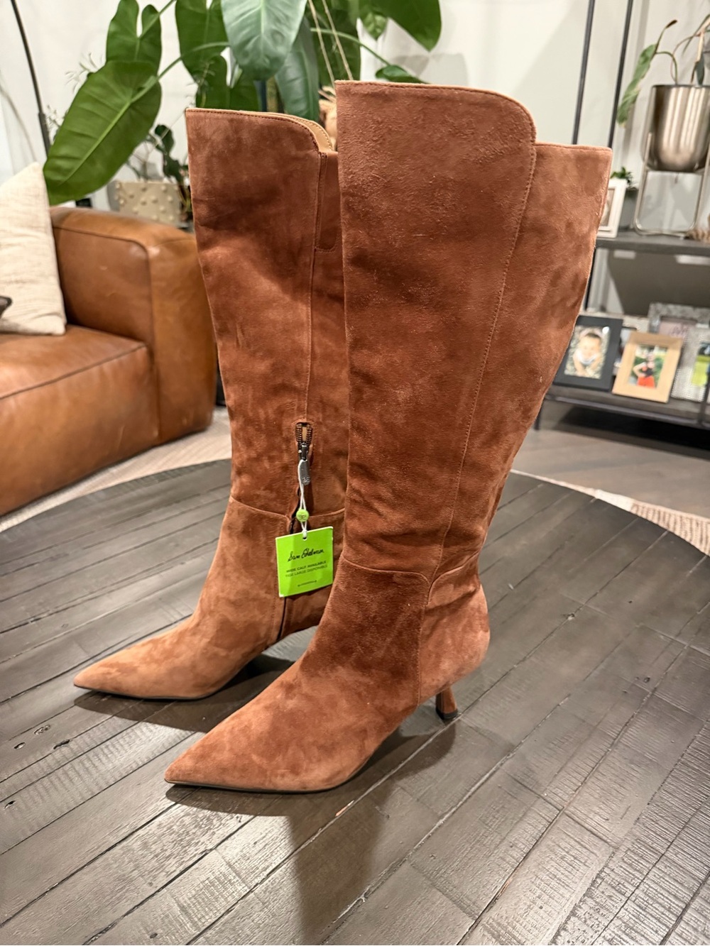 🔥💥🔥NWOB Sam Edelman Taylin boots Size 8.5 US Brown Suede - Picture 2 of 15